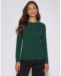 Gini London - Crew Neck Fine Knit Oversized Jumper - Lyst