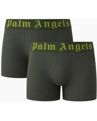 Palm Angels - Two-Pack Contrast Logo Military Boxer Shorts - Lyst