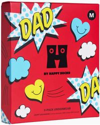 Happy Socks - 2-Pack Super Dad Boxer Trunks Gift Box - Lyst