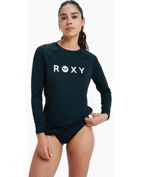 Roxy - Essential Lycra Long Sleeve Rash Vest - Lyst