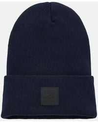 BOSS - Boss Fantastico Cotton Beanie Dark - Lyst