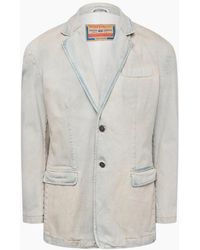 DIESEL - L Krix Giacca Leather Jacket - Lyst