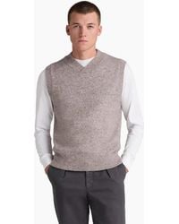 Remus Uomo - Mohair Look Sleeveless Knit 94 Camel - Lyst