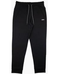 BOSS - Hadiko Embroidered Contrast Logo Track Pants 001 - Lyst