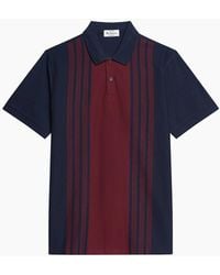 Ben Sherman - Birdseye Stripe Short Sleeve Polo Shirt - Lyst
