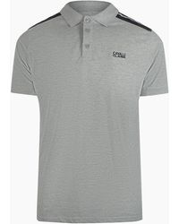 Roberto Cavalli - Cavalli Class Taped Shoulders Polo Shirt - Lyst