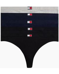 Tommy Hilfiger - 5-Pack Heritage Logo Thongs - Lyst