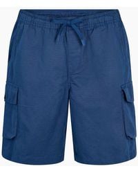 Timberland - Solid Patterned Cargo Casual Shorts - Lyst