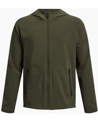 Under Armour - Solid Patterned Hooded Full Zipper Fleece Jacket - Lyst