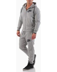 Nike - Air Aw77 Fleece Full Zip Hooded Tracksuit - Lyst