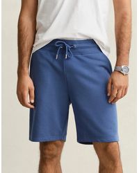 GANT - Regular Fit Shield Logo Sweat Shorts - Lyst
