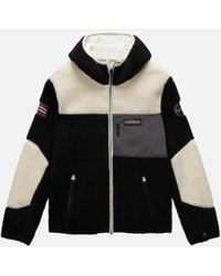 Napapijri - Yupik Full Zip Fleece Hooded Jacket/Multi - Lyst