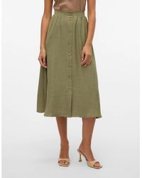 Vero Moda - Laney Midi A-Line Skirt - Lyst