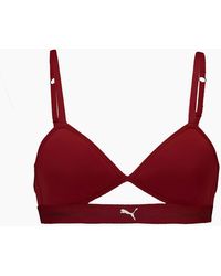 PUMA - Peek A Boo Triangle Bralette - Lyst