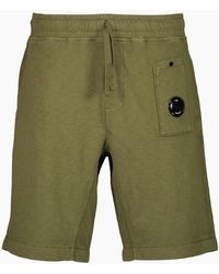 C.P. Company - Malfile Fleece Lens Bermudas - Lyst