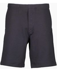 C.P. Company - Diagonal Raised Fleece Logo Bermudas - Lyst