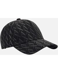 ARMANI EXCHANGE - Cotton Ax Monogram Logo Cap - Lyst