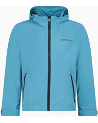 Burberry - 'Hargrave' Zip-Up Logo Hooded Rain Jacket - Lyst