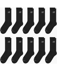 New Balance - 10-Pack Cushioned Crew Socks - Lyst