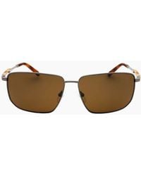 Timberland - Shiny Dark Nickeltin Polarized Sunglasses - Lyst