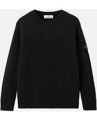 Stone Island - Wool 5100055 Sweater - Lyst