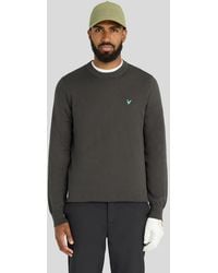 Lyle & Scott - Eagle Cotton Blend Crew Neck Sweatshirt - Lyst
