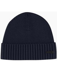 BOSS - Boss Fati Beanie Hat Dark - Lyst