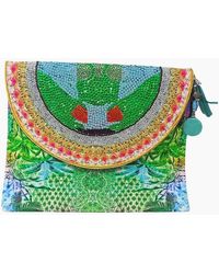 Inoa - Fashion Palm Leaves Clutch Bag - Lyst