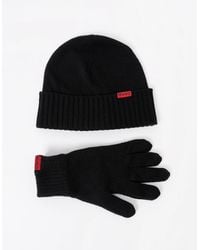 BOSS - Hugo Xanti Beanie And Gloves Gift Set - Lyst