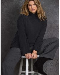 Live Unlimited London - Cashmere-Blend Roll Neck Knit Jumper - Lyst