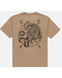 RVCA - Benj Battle T-Shirt - Lyst