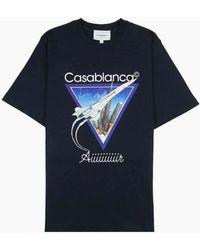 CASABLANCA - Casa Blanca Tee Shirt Aiiiiiir Concorde - Lyst