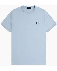 Fred Perry - T Shirt Ringer Crew Neck Short Sleeve Summer Tee - Lyst