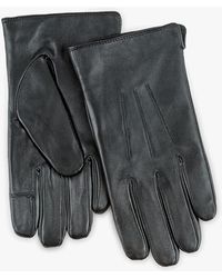 Totes - Isotoner Smartouch Water Repellent 3 Point Leather Gloves - Lyst