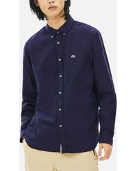 Lacoste - Ch4976-423 Oxford Shirts Long Sleeve Casual Cotton Formal Shirts - Lyst