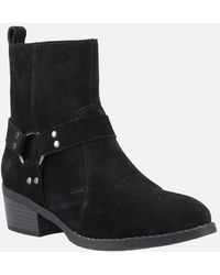 Hush Puppies - Iria Suede Heeled Ankle Boots - Lyst