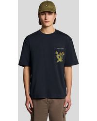 Lyle & Scott - Botanical Embroidered Pocket T-Shirt - Lyst