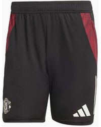 adidas - Mufc Solid Patterned Bermuda Shorts - Lyst