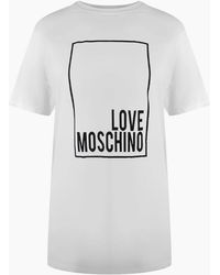 Love Moschino - Box Logo T-Shirt - Lyst
