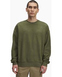 Under Armour - Terry Lettering Crew Neck Drop Shoulder Sweatshirt - Lyst