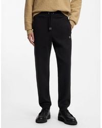 BOSS - Hugo Dimacs Cotton-Blend Tracksuit Bottoms With Stacked Logo - Lyst