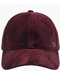 Nooki Design - Velvet Baseball Cap-Burgundy - Lyst