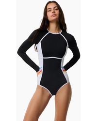 Rip Curl - Rip Curl Swell Revival One-Piece Long Sleeve Rash Vest - Lyst