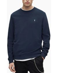 AllSaints - All Saints Reven Sweatshirts Crew Neck Casual Cotton Pullover Winter Jumper - Lyst