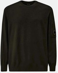 C.P. Company - Extrafine Merino Wool Crewneck Sweater - Lyst