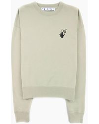 Off-White c/o Virgil Abloh - Off Bubble Arrow Over Crewneck Sweatshirt Stone - Lyst