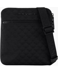 Emporio Armani - Allover Eagle Logo Shoulder Bag - Lyst
