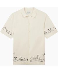 Paul Smith - Ss Shirt With Embroidery 04 Ivory - Lyst