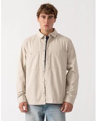 Belstaff - Outpost Shirt Cotton Herringbone - Lyst