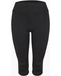 Diadora - Three Quarter Solid Patterned Leggings - Lyst